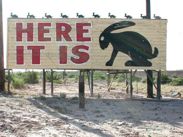 Jack Rabbit Post billboard.