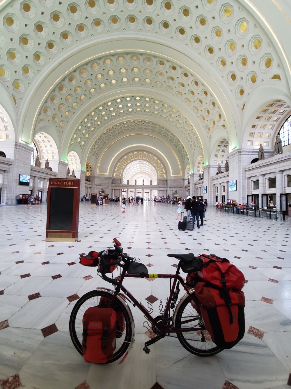 My bike in Union Station.