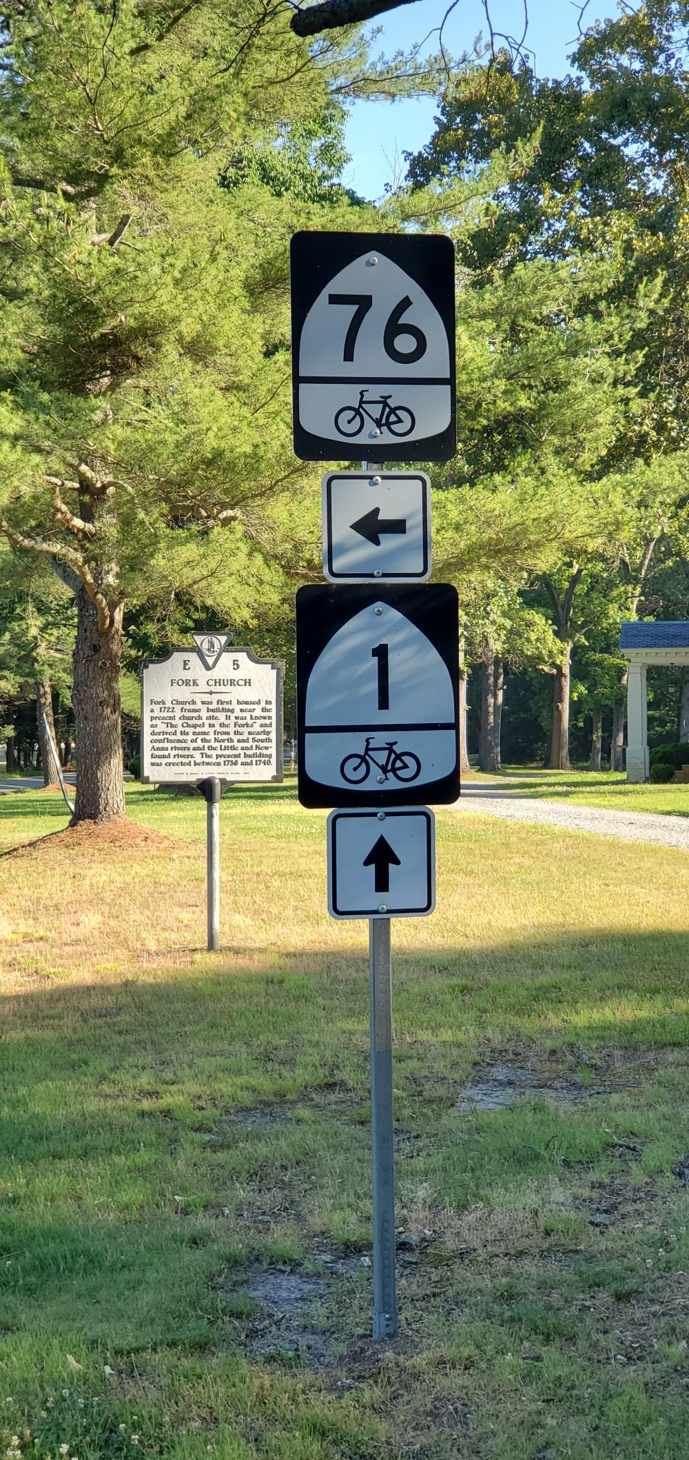 Where USBRS 1and 76 diverge.