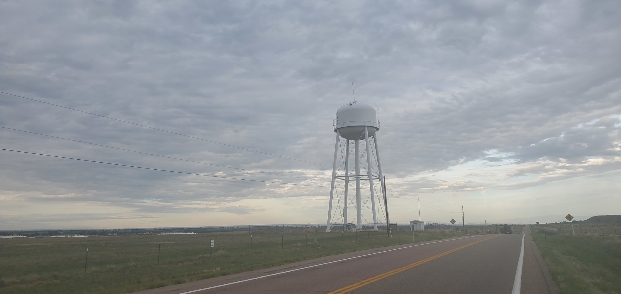 Grain elevators have given way to water towers as distant landmarks.