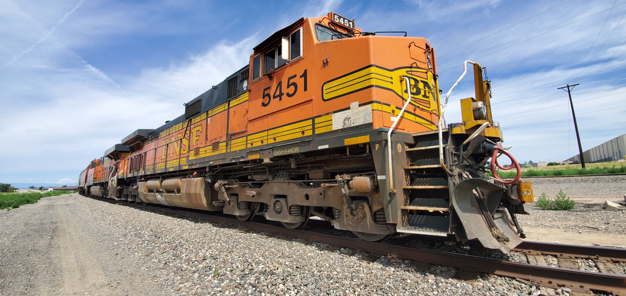 Dash 9 locomotive.