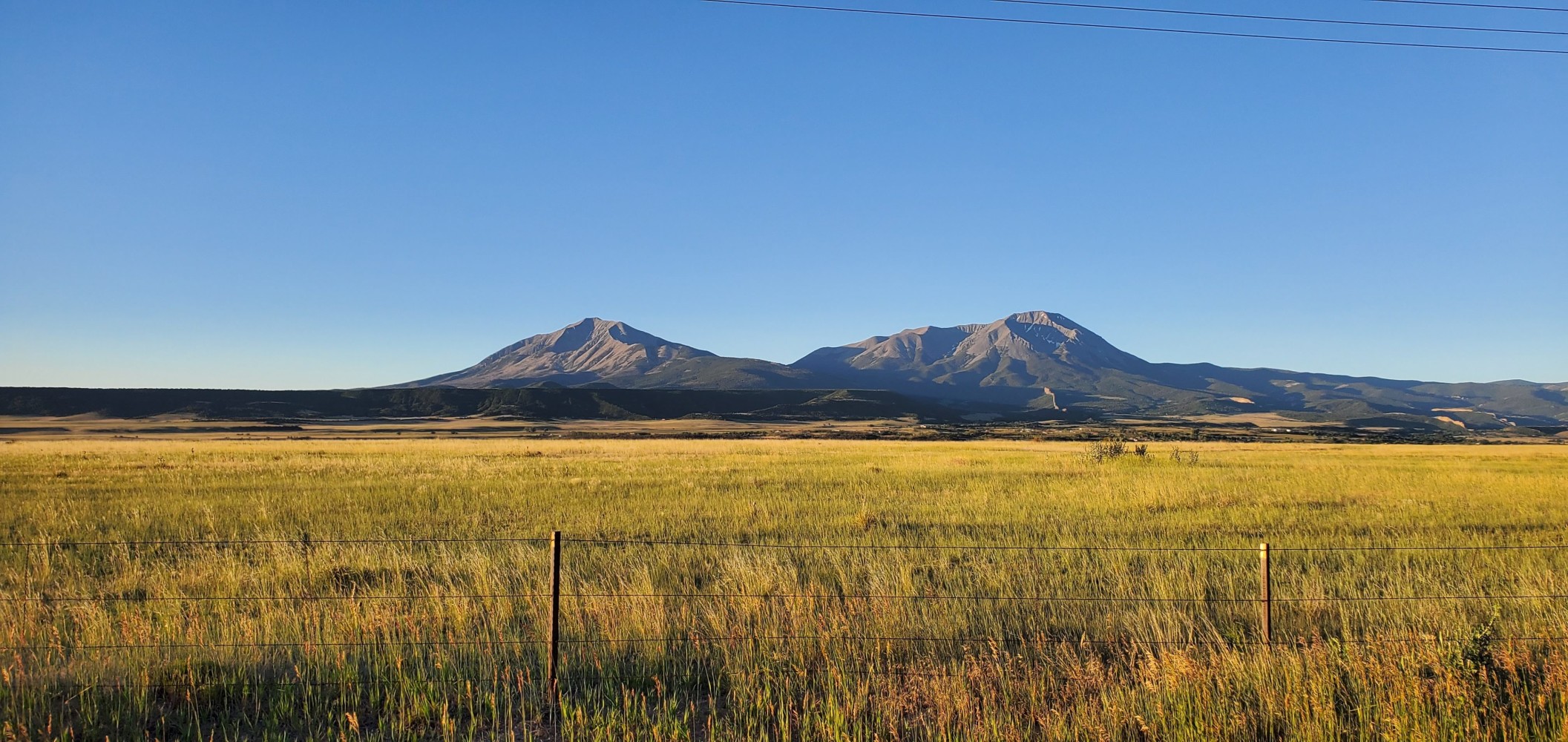 The Spanish Peaks.