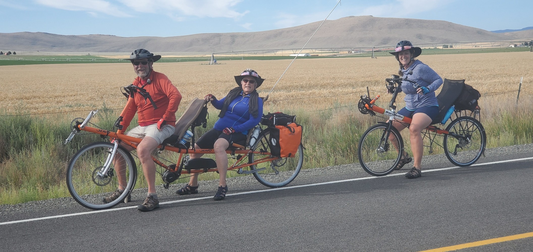 These folks live in Sisters, and were going to ride to the top of the Oregon Trail Interpretive Center (an impressive hill I decided not to tackle).