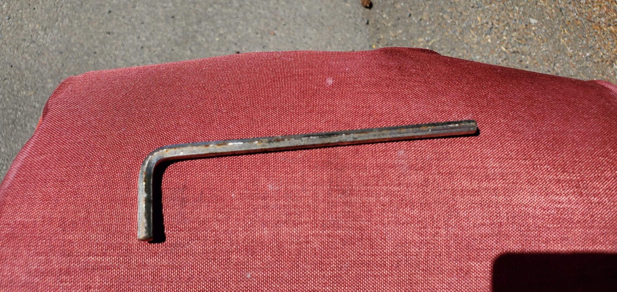 Tool find number four: A 3/8" Allen wrench!