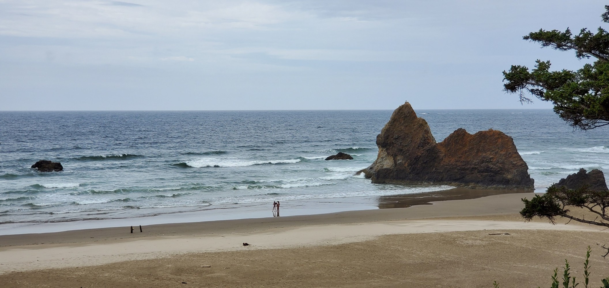 This picture, and the next three, are all from the Silver Point Overlook on US 101.