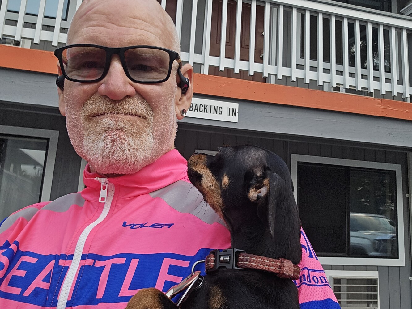 I met Rosie in the parking lot of my motel in Belfair. She is super sweet!