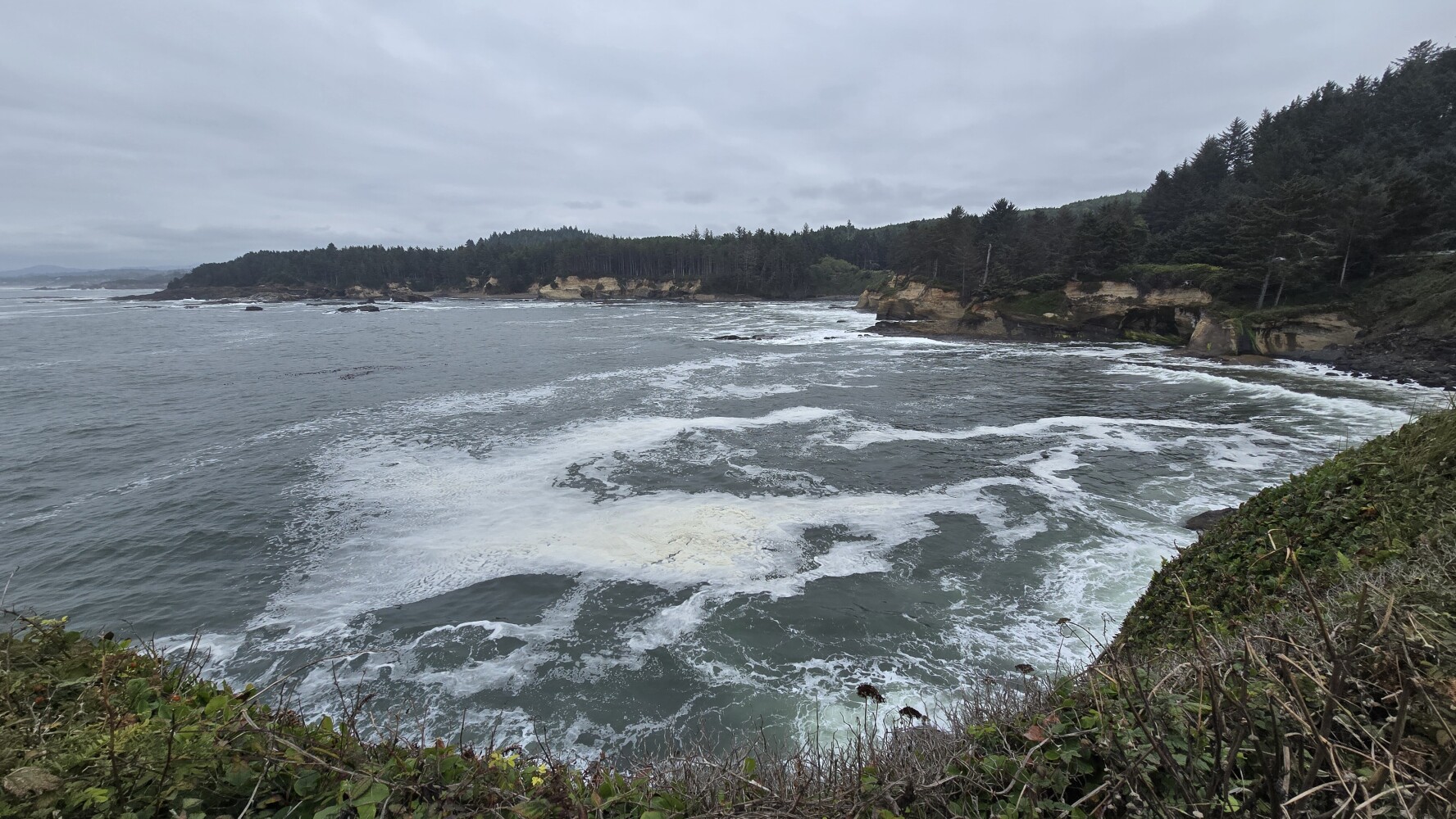 Boiler Bay (named for the boiler of a sunken ship visible at low tide) near Depoe Bay