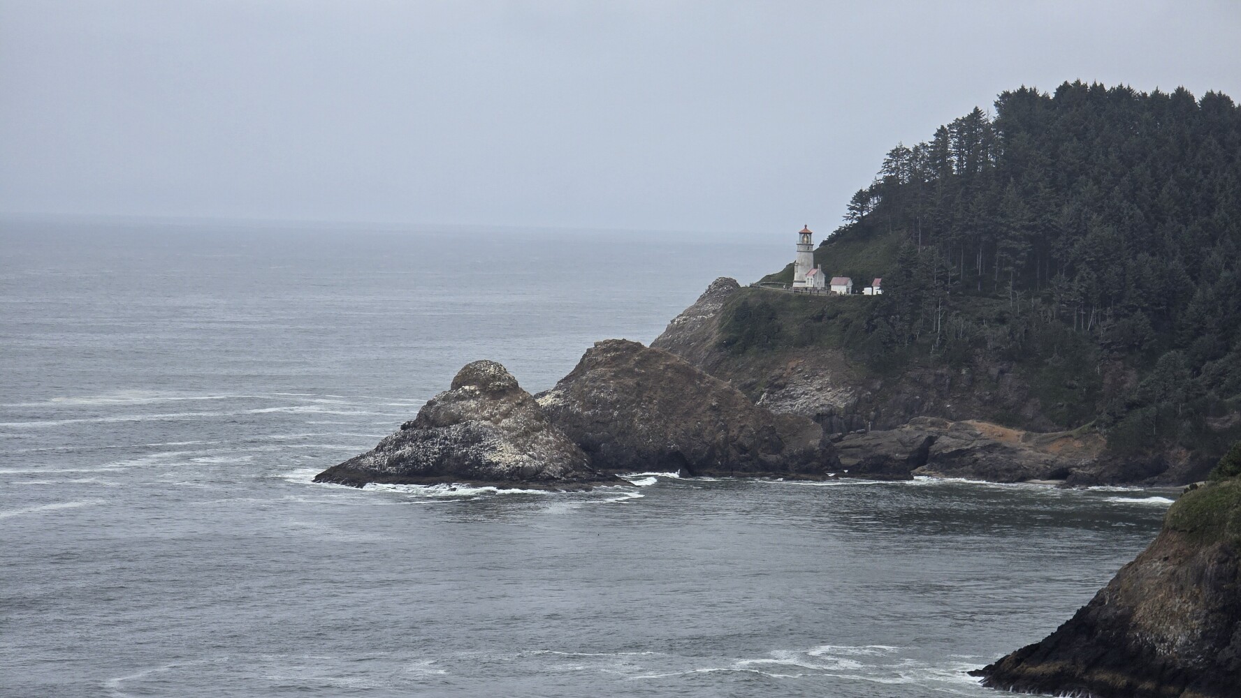Heceta Head, with the Heceta Head lighthouse