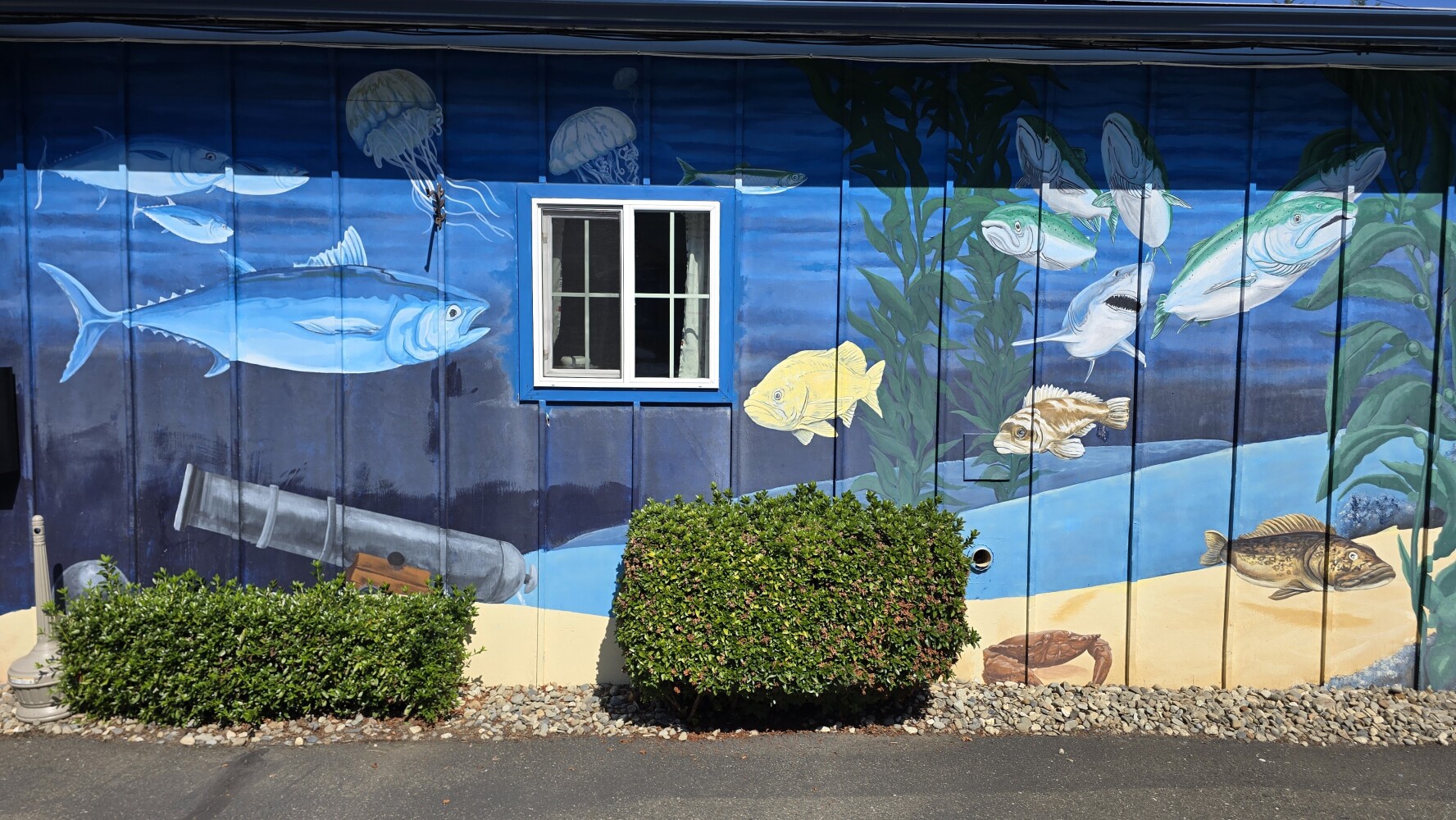 One of the murals at my motel tonight.