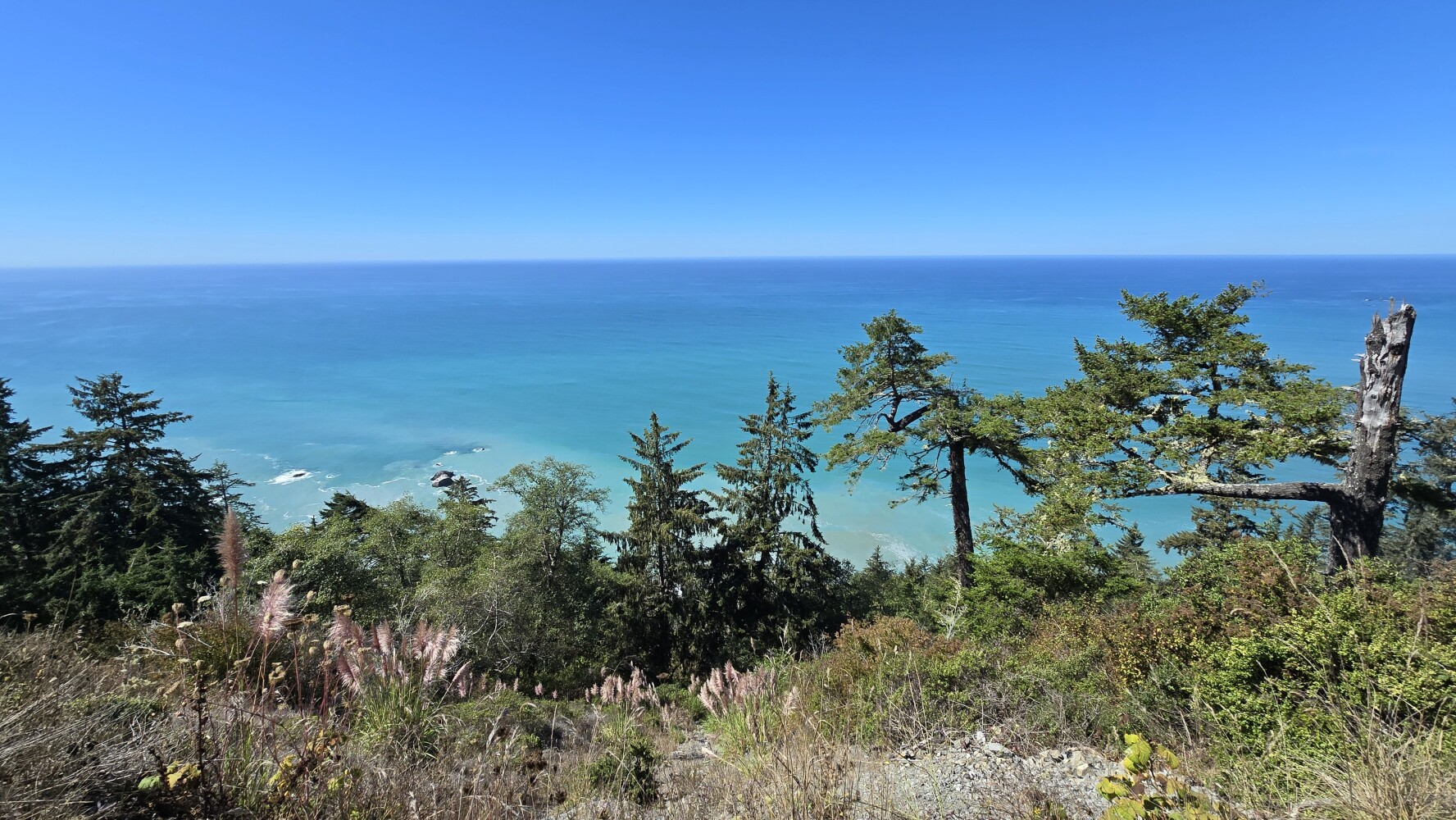 Near the summit of the big hill