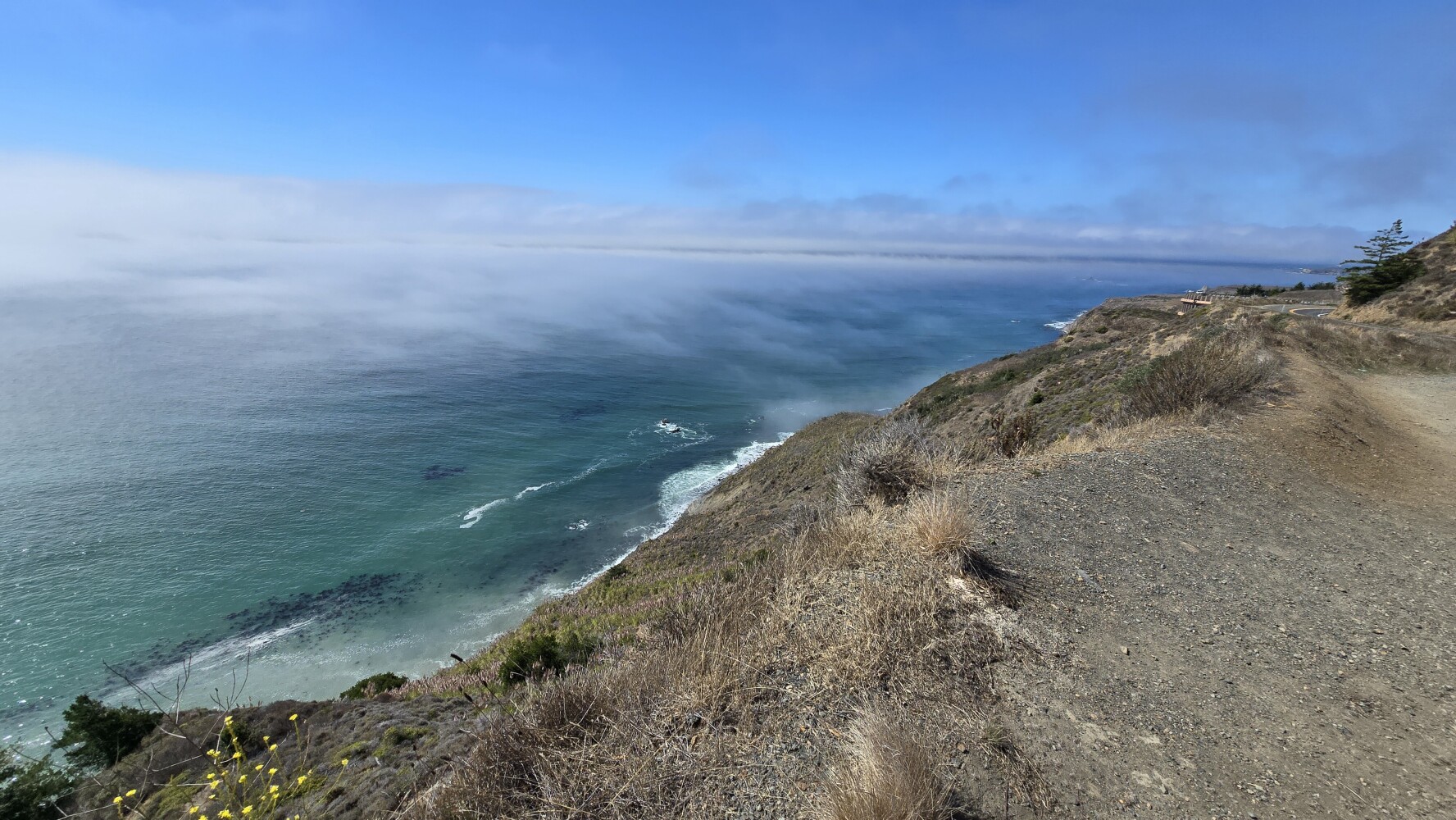 So many cliffs like this, with no guardrails and no shoulder! I just tried not to think about it.