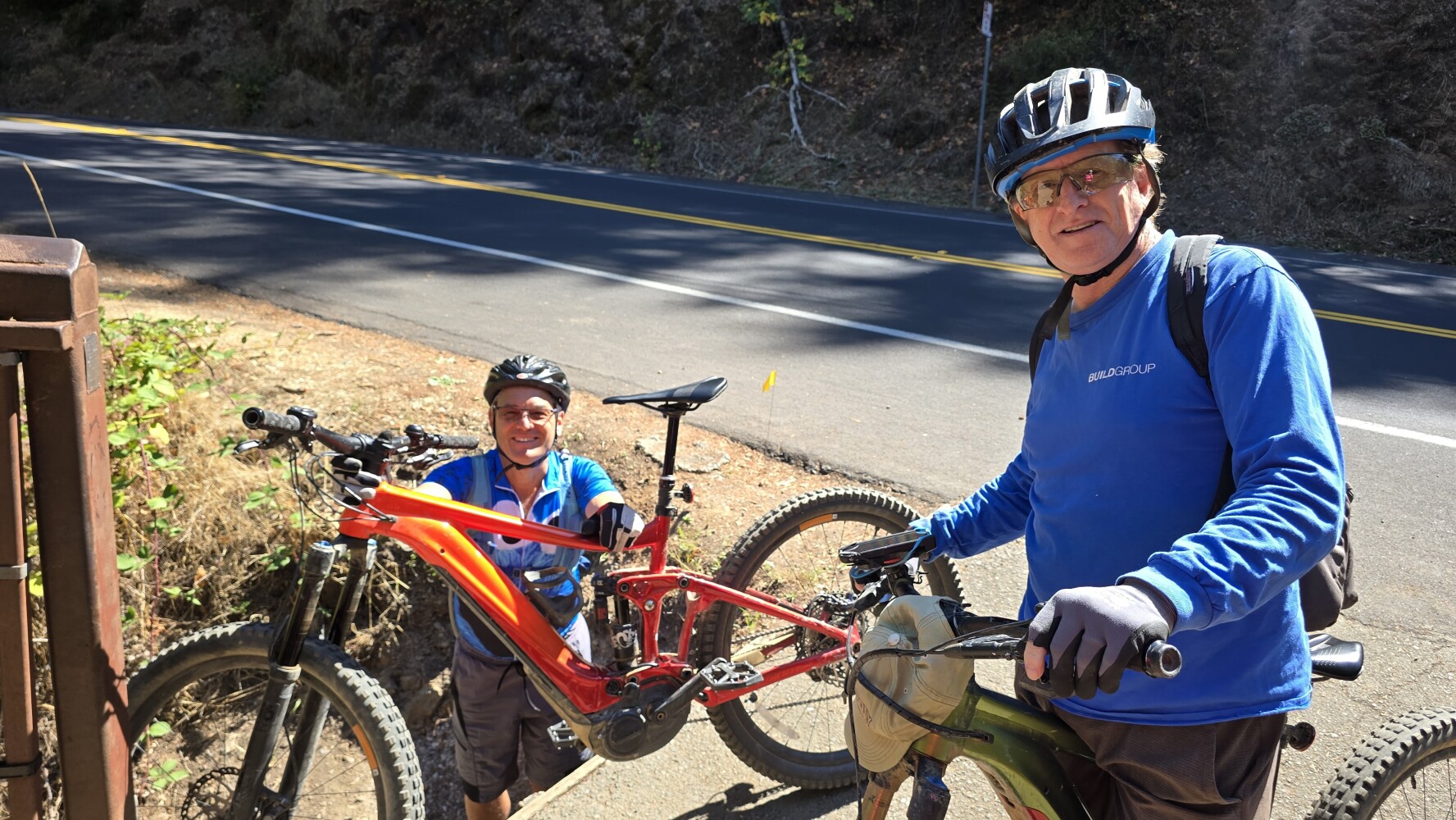 Ward and Dan. Ward is hiding his bike under bridge, because there was a gathering spot nearby and they didn't have locks