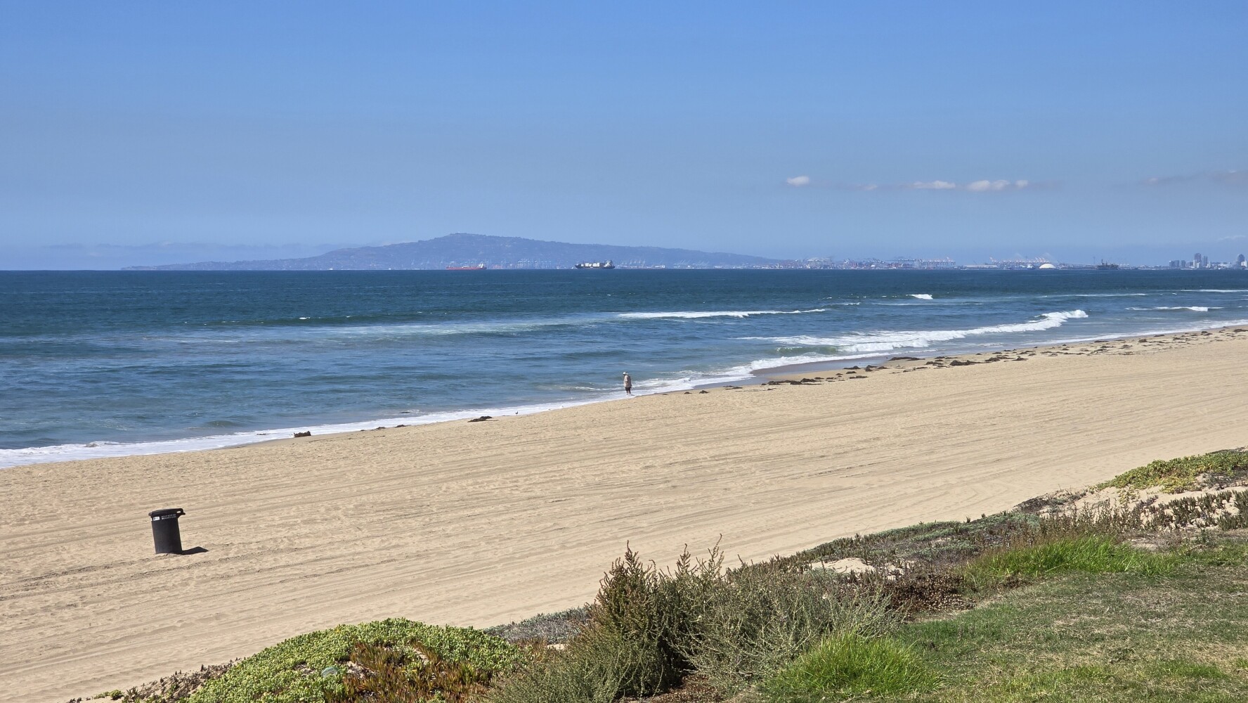 You can see Long Beach in the distance