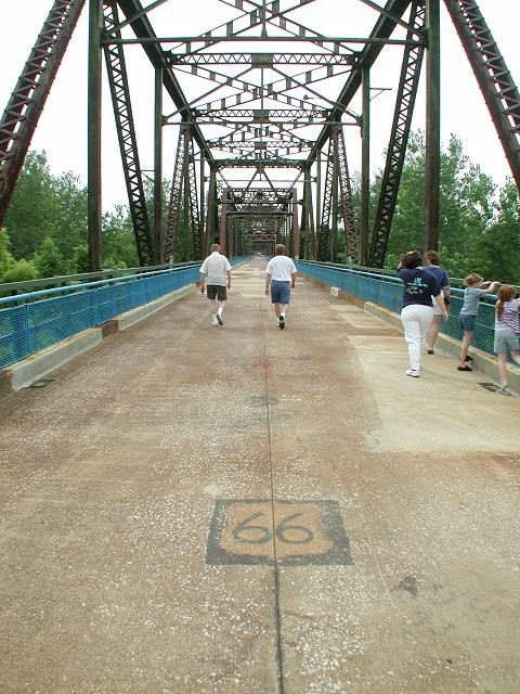 Chain of Rocks bridge, pedestrian only, in St. Louis.