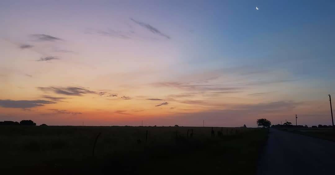 Dawn near Chanute, Kansas.