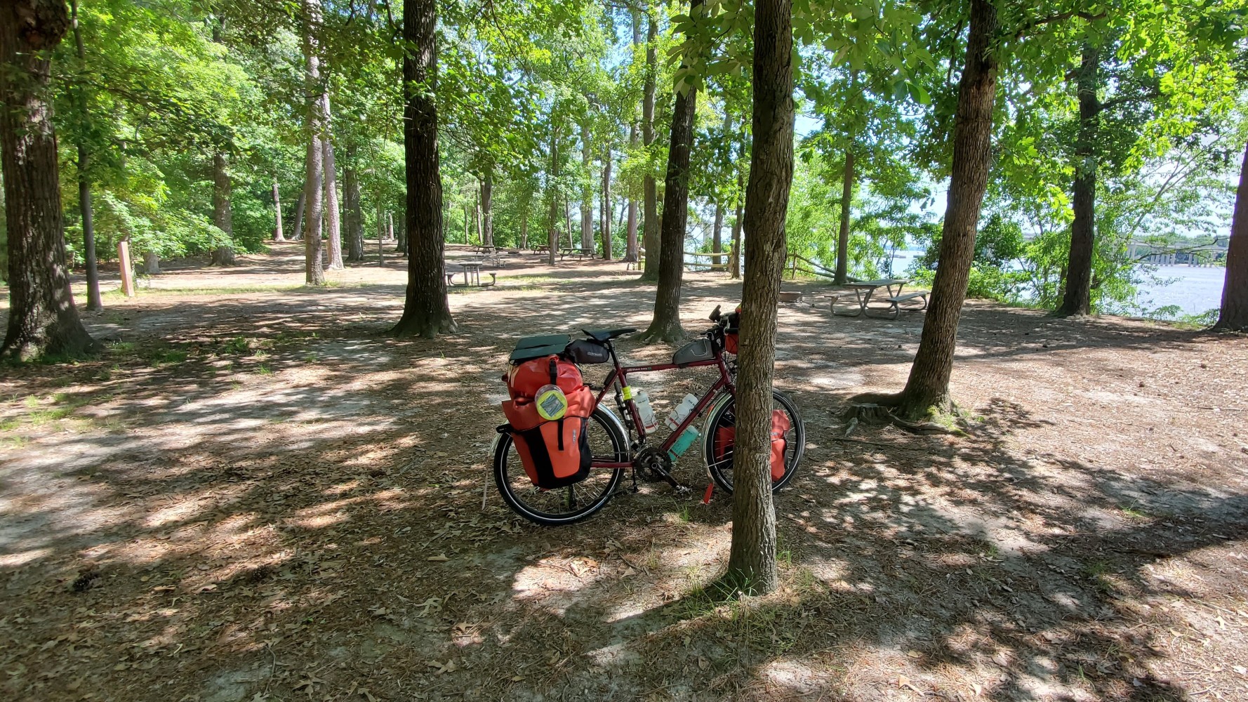 Camping spot at Chickahominy Waterfront Campground