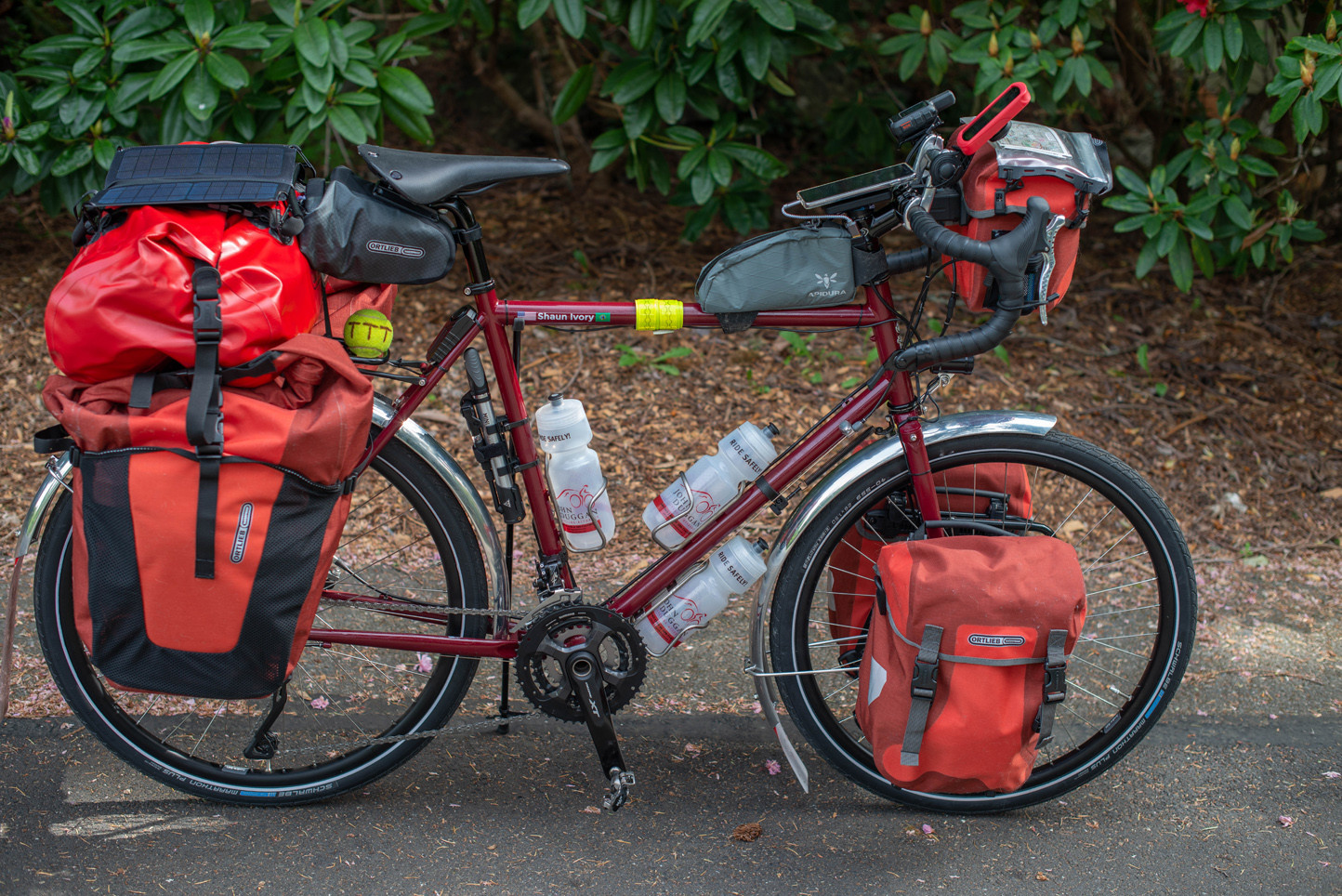My rebuilt 2014 Surly Disc Trucker, fully loaded!